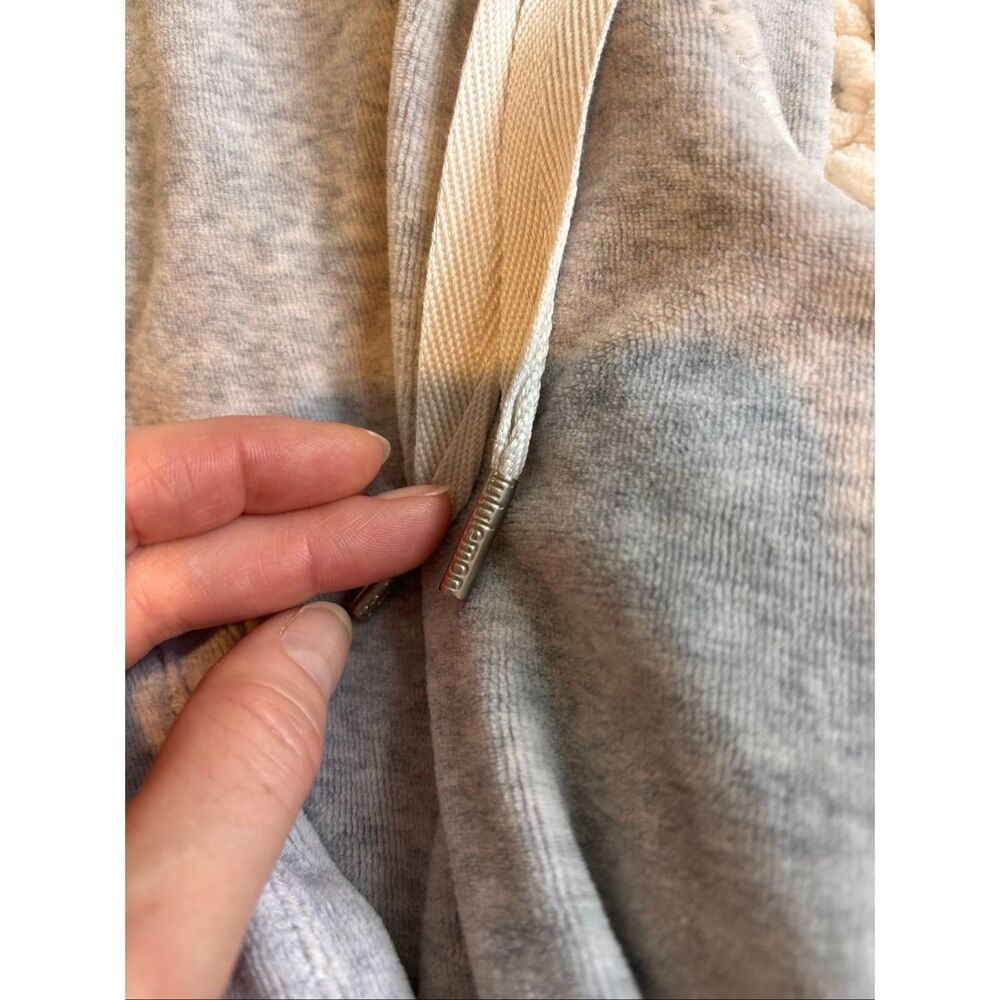 NWOT Lululemon Side Split Fleece Wide Leg Lounge Pant Heather Alo aesthetic Gray - Picture 5 of 7